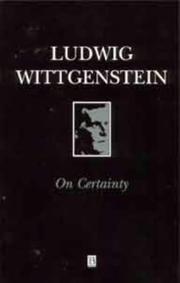 Cover of: On Certainty by Ludwig Wittgenstein