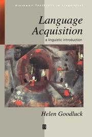 Cover of: Language acquisition: a linguistic introduction