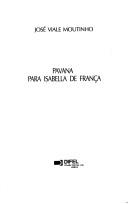 Cover of: Pavana para Isabella de França by José Viale Moutinho