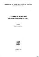 Cover of: Cystersi w kulturze średniowiecznej Europy