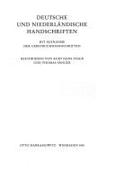 Cover of: Die Handschriften der Hessischen Landesbibliothek Fulda