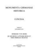 Cover of: De divortio Lotharii regis et Theutbergae reginae