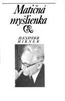 Cover of: Matičná myšlienka by A. Hirner