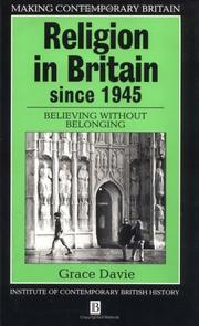 Cover of: Religion in Britain since 1945 | Grace Davie