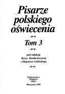 Cover of: Pisarze polskiego Oświecenia