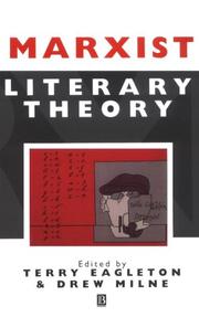 Cover of: Marxist literary theory by edited by Terry Eagleton and Drew Milne.