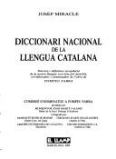 Cover of: Diccionari nacional de la llengua catalana