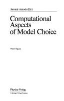 Cover of: Computational aspects of model choice