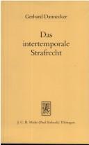 Cover of: Das intertemporale Strafrecht