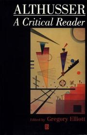 Cover of: Althusser: a critical reader