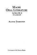 Cover of: Maori oral literature as seen by a classicist