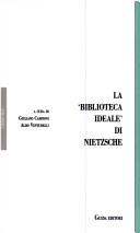 Cover of: La " biblioteca ideale" di Nietzsche