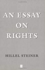 Cover of: An essay on rights by Hillel Steiner