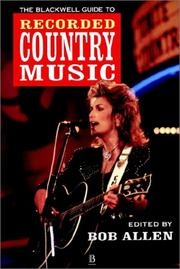 Cover of: The Blackwell guide to recorded country music