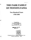 The Park family of Pennsylvania by Clarence D. Stephenson