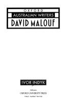 Cover of: David Malouf by Ivor Indyk