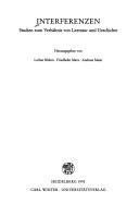 Cover of: Interferenzen: Studien zum Verhältnis von Literatur und Geschichte