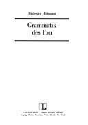 Cover of: Grammatik des Fon