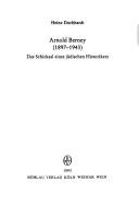 Cover of: Arnold Berney (1897-1943): das Schicksal eines jüdischen Historikers