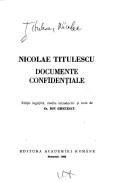 Cover of: Documente confidențiale