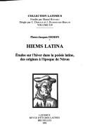 Hiems latina by Pierre-Jacques Dehon