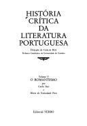 Cover of: História crítica da literatura portuguesa