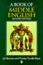 Cover of: A book of Middle English by J. A. Burrow
