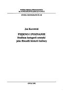 Cover of: Piękno i poznanie by Jan Kurowicki