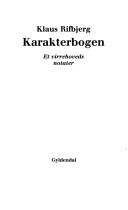 Karakterbogen by Klaus Rifbjerg
