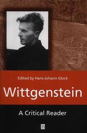 Cover of: Wittgenstein: A Critical Reader (Blackwell Critical Readers (Paper))