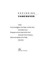 Cover of: Exploring Vancouver by Harold D. Kalman