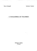 Cover of: L' analemma di Tolomeo by Rocco Sinisgalli