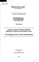 Cover of: Global change and economic restructuring in Southeast Asia | George Abonyi