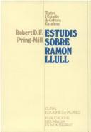 Cover of: Estudis sobre Ramon Llull, 1956-1978