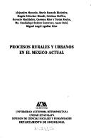 Cover of: Procesos rurales y urbanos en el México actual by Alejandra Massolo ... [et al.].