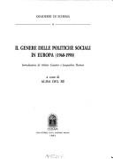 Cover of: Il Genere delle politiche sociali in Europa, 1960-1990