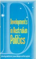 Cover of: Developments in Australian politics