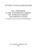 Cover of: Die L-Periphrase in der altrussischen Version des "Jüdischen Krieges" von Josephus Flavius by Gottfried Wolfram Kerschbaumer