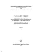 Die Fauna des germanischen Dorfes Feddersen Wierde by Hans Reichstein