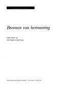 Cover of: Bronnen van herinnering