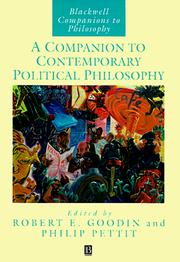 Cover of: A Companion to Contemporary Political Philosophy (Blackwell Companions to Philosophy) by 