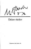 Cover of: Dalsze okolice by Czesław Miłosz