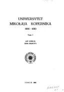 Cover of: Uniwersytet Mikołaja Kopernika, 1966-1980