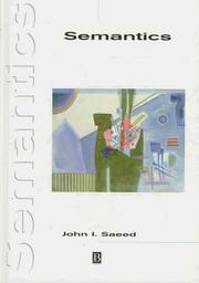 Cover of: Semantics by John I. Saeed