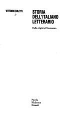 Cover of: Storia dell'italiano letterario by Vittorio Coletti