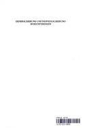 Cover of: Generalisierung und Individualisierung im Rechtsdenken: Vorträge der ersten gesamtdeutschen Tagung der Deutschen Sektion der Internationalen Vereinigung für Rechts- und Sozialphilosophie, Saarbrücken, 10.-12. Oktober 1990