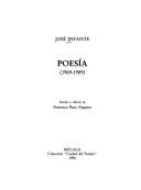 Poesía, 1969-1989 by José Infante