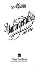 Cover of: Unforgettable