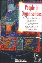 Cover of: People in organisations: an active learning approach