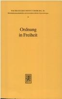 Cover of: Ordnung in Freiheit by 